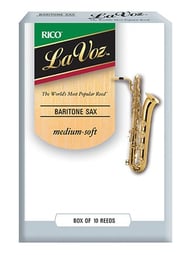 LaVoz Baritone Saxophone Reeds Medium Soft Box of 5 Reeds